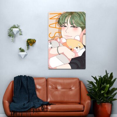 Ateez - Choi San Canvas Print Official Ateez Merch