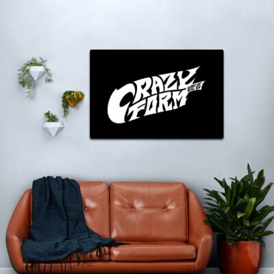 Ateez Crazy Form Logo Canvas Print Official Ateez Merch