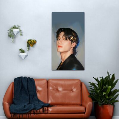 Ateez San Ateez,  Ateez, Please, Leave, Hehetmon, Yeosang, Hongjoong, San, Yunho, Jongho, Seonghwa Canvas Print Official Ateez Merch