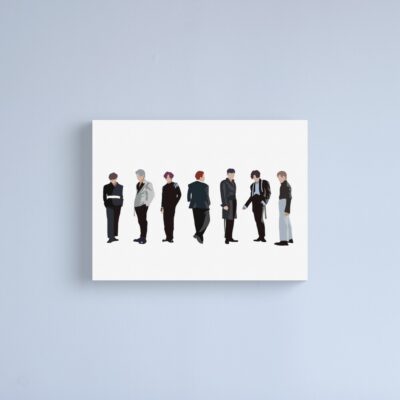 Ateez Deja Vu Digital Illustration Canvas Print Official Ateez Merch