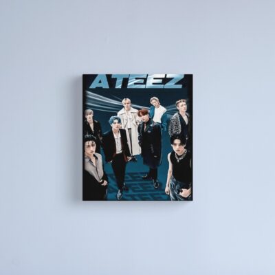 Ateez Kpop Canvas Print Official Ateez Merch