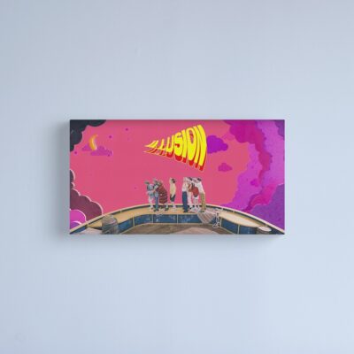 Ateez Illusion Canvas Print Official Ateez Merch