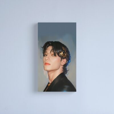 Ateez San Ateez,  Ateez, Please, Leave, Hehetmon, Yeosang, Hongjoong, San, Yunho, Jongho, Seonghwa Canvas Print Official Ateez Merch