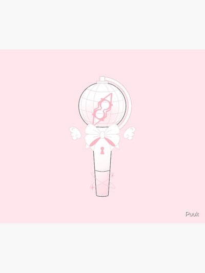 Ateez Lightstick Kpop Pink Kawaii Tapestry Official Ateez Merch