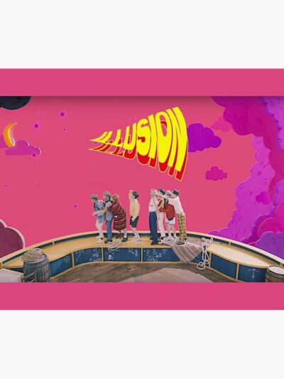 Ateez Illusion Tapestry Official Ateez Merch