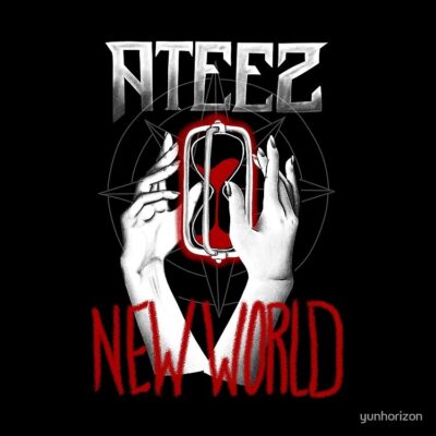 Ateez New World Cromer Metal (Red) Tote Bag Official Ateez Merch