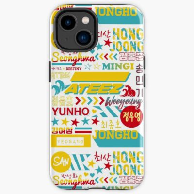 Ateez Collage Iphone Case Official Ateez Merch