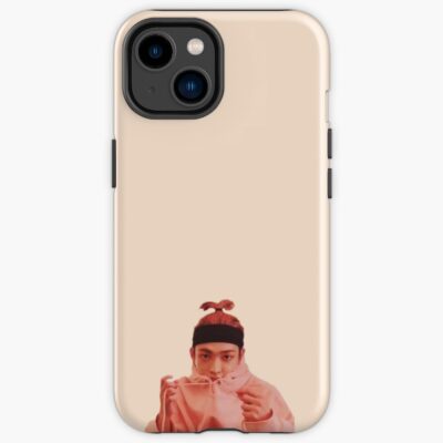 Cute Ateez Hongjoong Pink Hair Ponytail Hoodie Iphone Case Official Ateez Merch