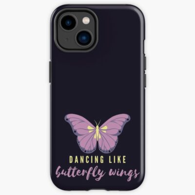 Ateez Dancing Like Butterfly Wings Lyrics Cute Purple Yellow Iphone Case Official Ateez Merch