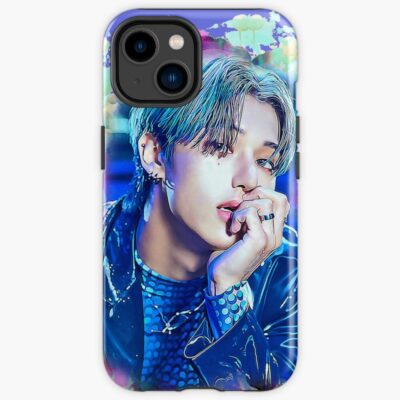 Ateez Woo Young Dejavu Colorful Art Iphone Case Official Ateez Merch