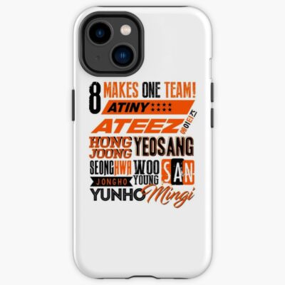 Ateez Font Collage Iphone Case Official Ateez Merch