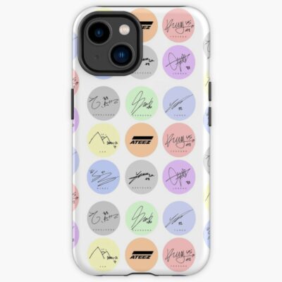 Ateez Signature Pattern Iphone Case Official Ateez Merch