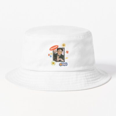 Ateez Seonghwa Stamp With Retro Stickers Bucket Hat Official Ateez Merch