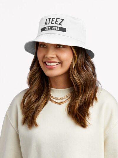 Kpop College - Ateez | Kpop Merch For Kpop Fans | Gift For Atiny Bucket Hat Official Ateez Merch