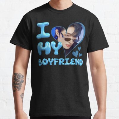 I Love My Boyfriend Mingi Ateez Kpop T-Shirt Official Ateez Merch