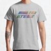 Ateez Logo Holographic Style Silver Rainbow Atiny T-Shirt Official Ateez Merch