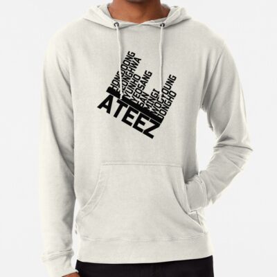 Ateez Member Names Design Hoodie Official Ateez Merch