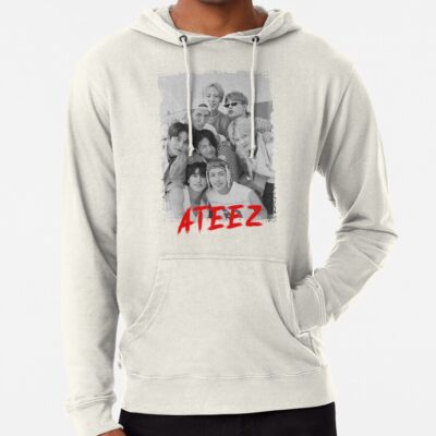 Ateez Kpop Group Members Black And White Kpop Rgb Color Design Hoodie Official Ateez Merch