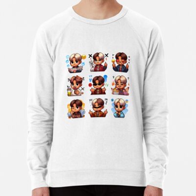 Ateez Meme Mania: K-Pop Delight Sticker Collection Sweatshirt Official Ateez Merch