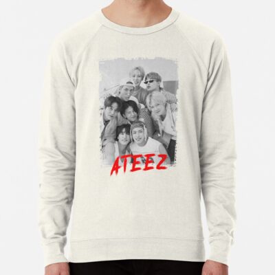 Ateez Kpop Group Members Black And White Kpop Rgb Color Design Sweatshirt Official Ateez Merch