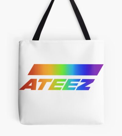 Ateez Rainbow Logo Tote Bag Official Ateez Merch