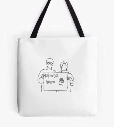 Ateez Yunho & San Please Leave Meme Tote Bag Official Ateez Merch