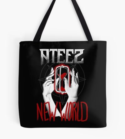 Ateez New World Cromer Metal (Red) Tote Bag Official Ateez Merch