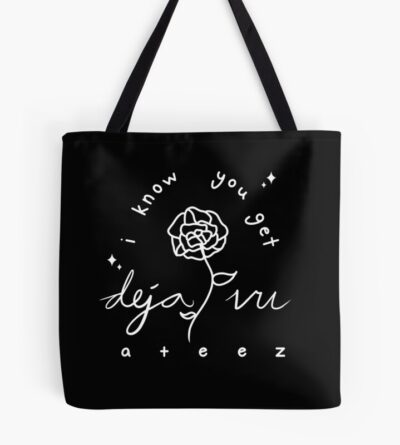 Ateez Deja Vu Logo Tote Bag Official Ateez Merch