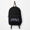 Ateez Purple Grey Camo Camouflage Army Print Backpack Official Ateez Merch