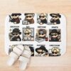 Ateez Meme Mania K-Pop Delight Sticker Collection Bath Mat Official Ateez Merch