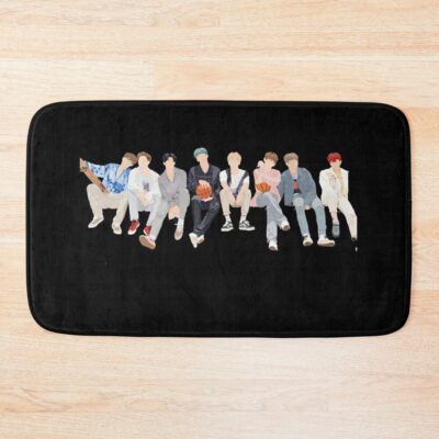 Ateez Wave Bath Mat Official Ateez Merch