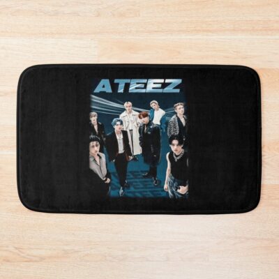 Ateez Kpop Bath Mat Official Ateez Merch