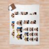 Ateez Meme Mania K-Pop Delight Sticker Collection Throw Blanket Official Ateez Merch