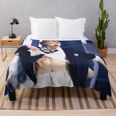 Ateez Seonghwa Throw Blanket Official Ateez Merch