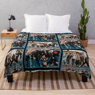 Ateez 2022 Shirt Throw Blanket Official Ateez Merch