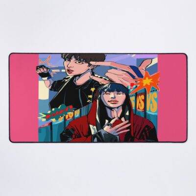 Ateez - Yunho And Mingi (Rocky Mv) Mouse Pad Official Ateez Merch