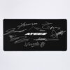 Ateez - Logo + Autographs (Black) Mouse Pad Official Ateez Merch