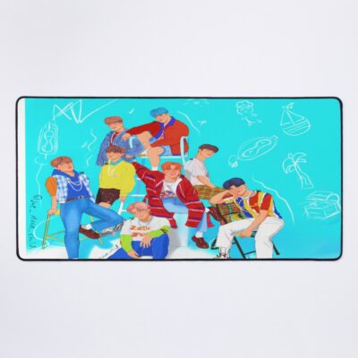 Ateez Illusion Mouse Pad Official Ateez Merch