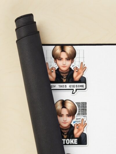 Ateez Meme Mania K-Pop Delight Sticker Collection Mouse Pad Official Ateez Merch