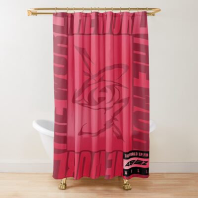 Ateez The World Ep Fin Will Album Cover Shower Curtain Official Ateez Merch