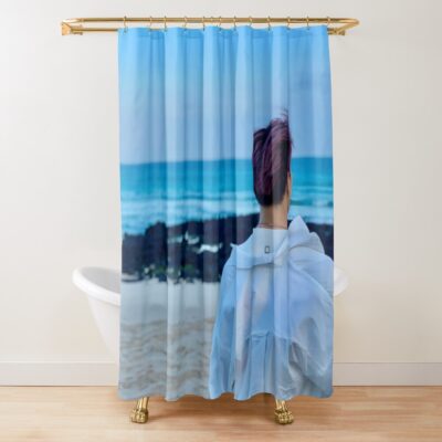 Ateez San Shower Curtain Official Ateez Merch