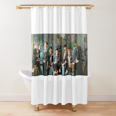 Ateez 'The Real' Shower Curtain Official Ateez Merch