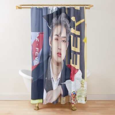 Ateez Mingi 'Heung' Shower Curtain Official Ateez Merch