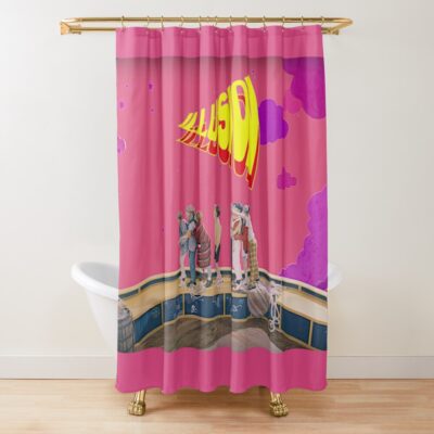 Ateez Illusion Shower Curtain Official Ateez Merch