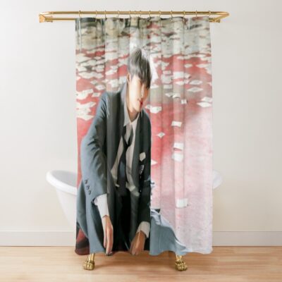 Ateez Mingi 'The Real' Shower Curtain Official Ateez Merch