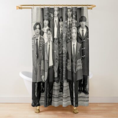 Ateez Zero : Fever Epilogue 야간비행(Turbulence) Shower Curtain Official Ateez Merch