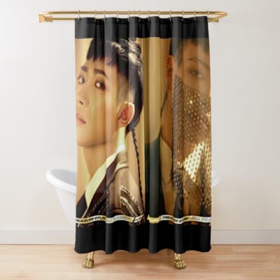 Ateez Hongjoong Shower Curtain Official Ateez Merch