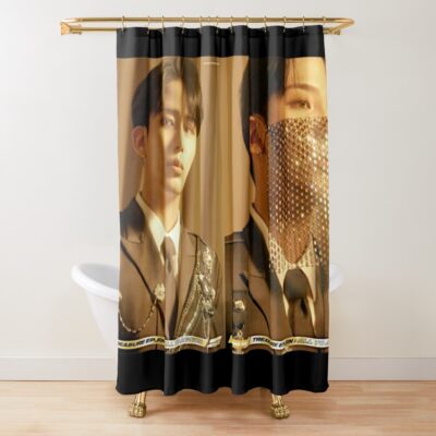 Ateez Jongho Shower Curtain Official Ateez Merch