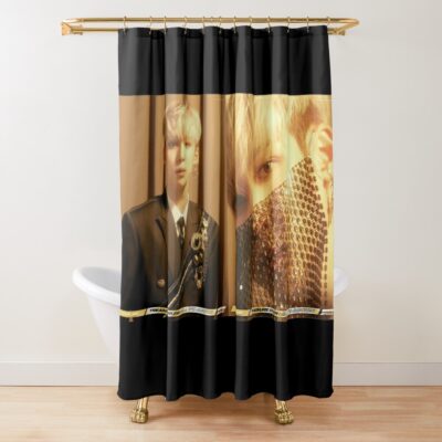 Ateez Yunho Shower Curtain Official Ateez Merch