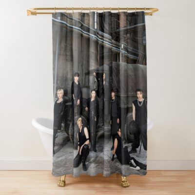 Ateez "The World Ep.1 : Movement Guerrilla" Shower Curtain Official Ateez Merch